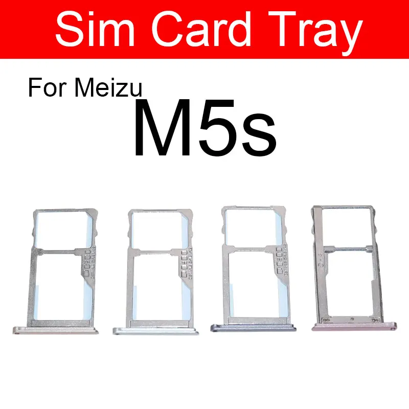 

Memory & SIM Card Tray Holder For Meizu Meilan Blue Charm M5s 5s Sim Card Reader Slot Socket Adapter Replacement Repair Parts