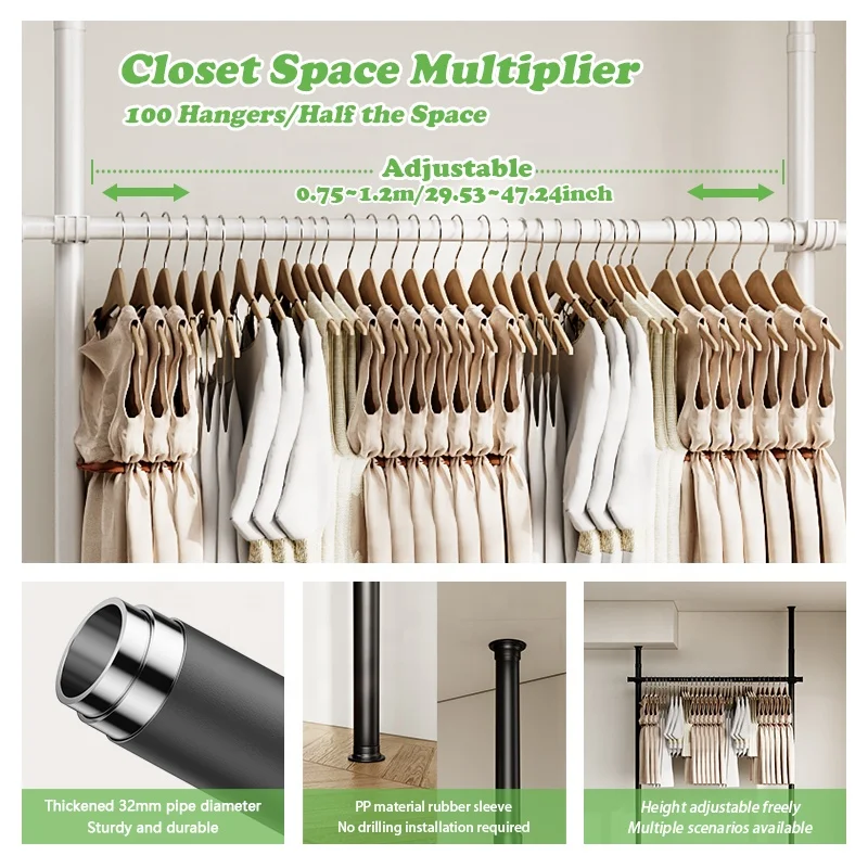 Zapatero de almacenamiento con soporte multifuncional con ropa