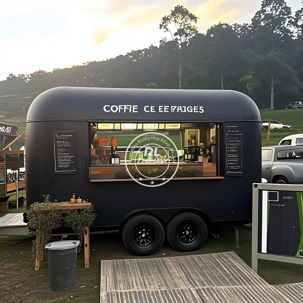 Truk Makanan Bergerak Khusus Dijual Di AS Gerobak Kopi Es Krim Dapur Bergerak Trailer Makanan Cepat Saji Jalanan Lengkap
