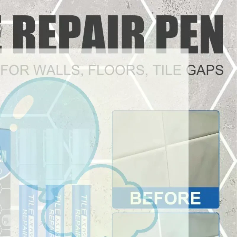 3Pcs Tile Repair Pen Waterproof Anti Mildew Tile Gap Refill Marker For Bathroom Floor Wall Tile Grout Renovation