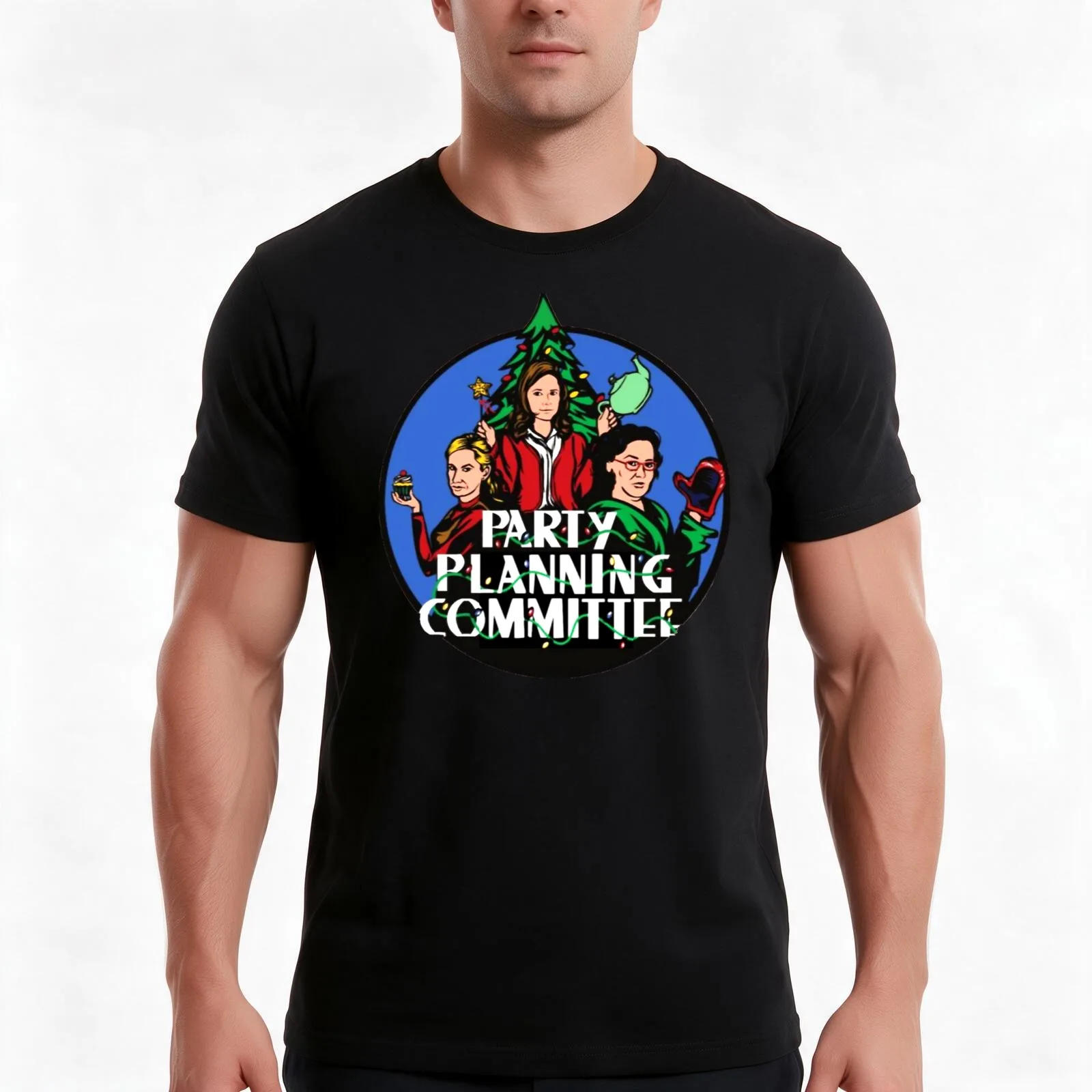 Party Planning Committee T-Shirt, Summer Casual Cotton Tee, Oversized Streetwear Tops, Vintage Graphic Print, Unisex Men Women