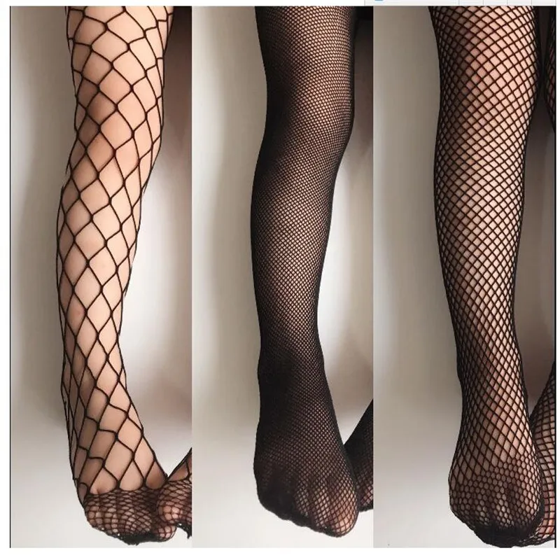 Kids Fashion Fishnet Tights Children Black Net Grid Pantyhose Stocking Stuffers Baby Girls Mesh Stockings