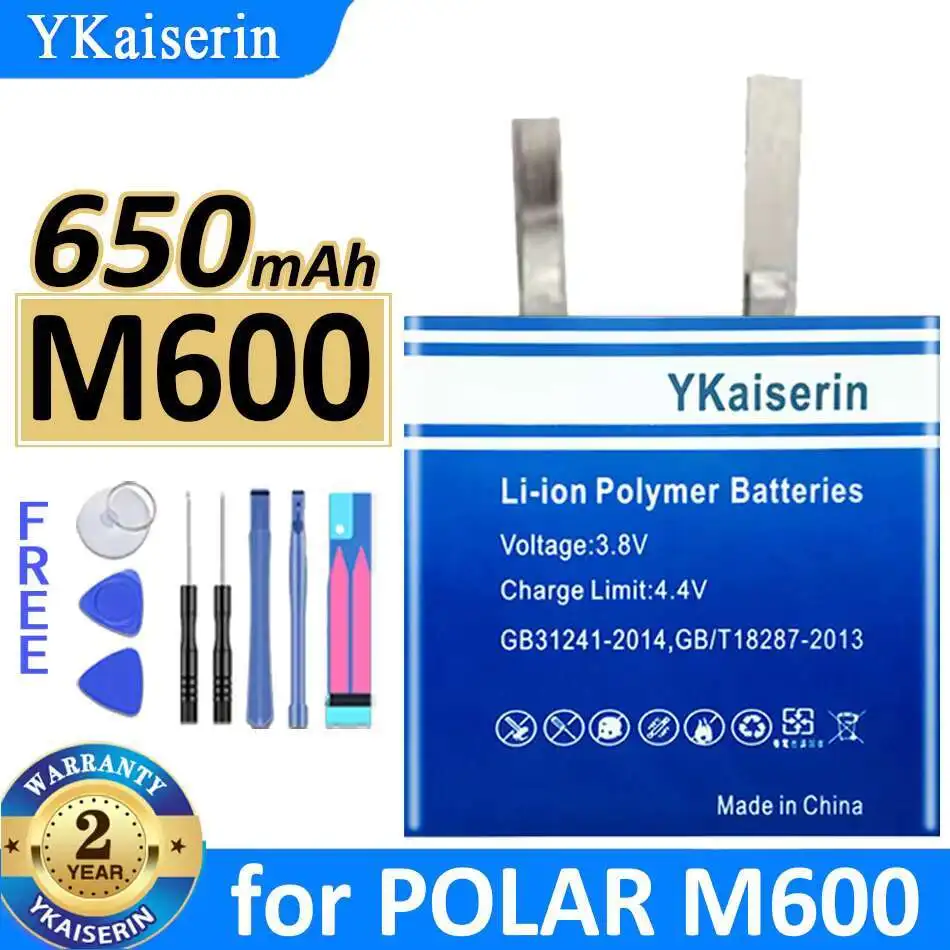 

650mAh YKaiserin Battery for POLAR M600 Bateria