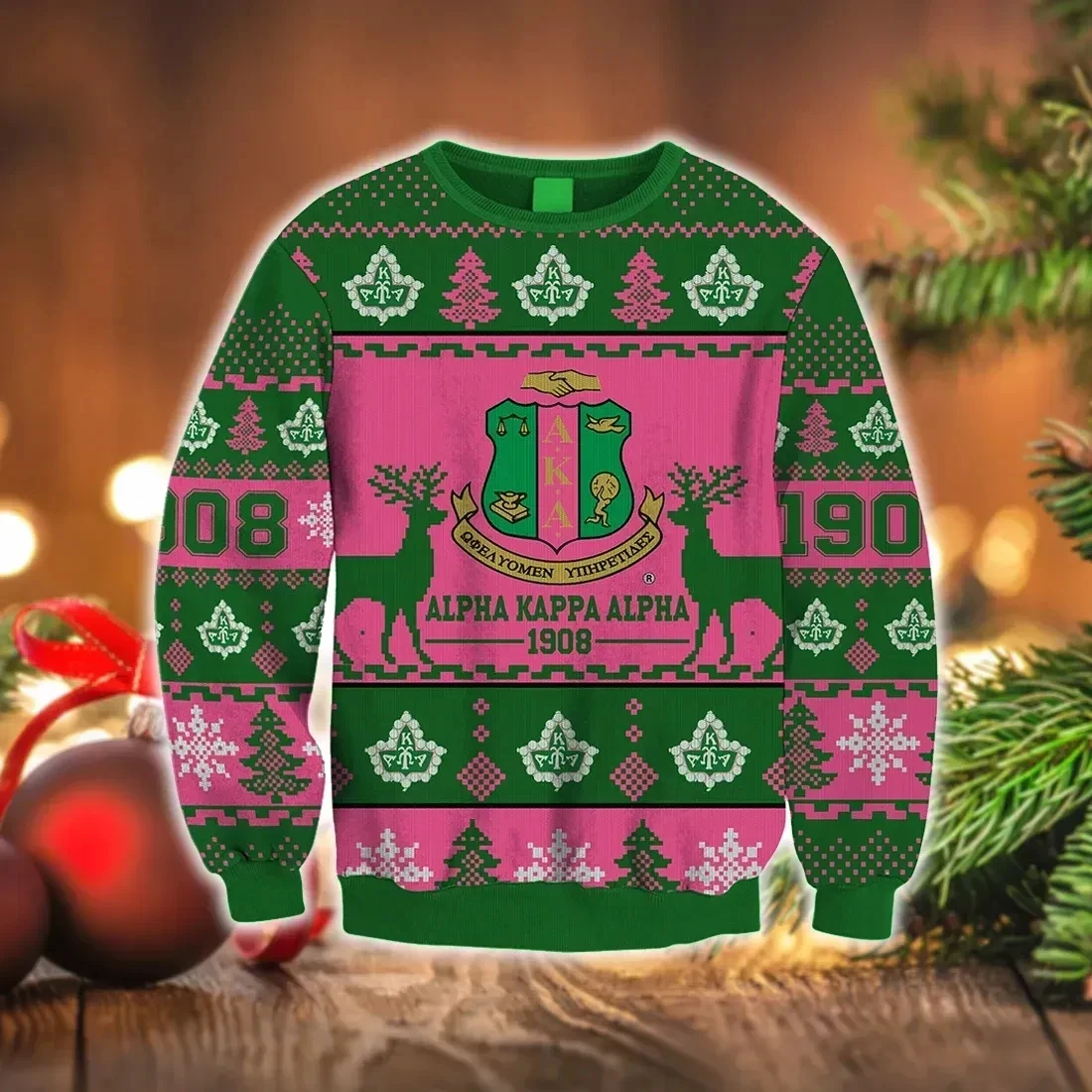 

3D Print AKA 1908 Graphic Sweatshirts Women New Ugly Christmas Sweater 2025 Fashion Holiday Pullover Casual Female Clothes Tops