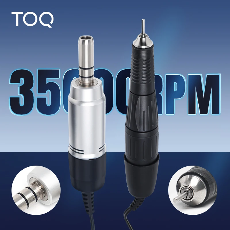 108E Dental Micromotor Handpiece 35000RPM High Torque Brush Motor E-Type Connector Fit Marathon Straight Contra Angle Handpiece