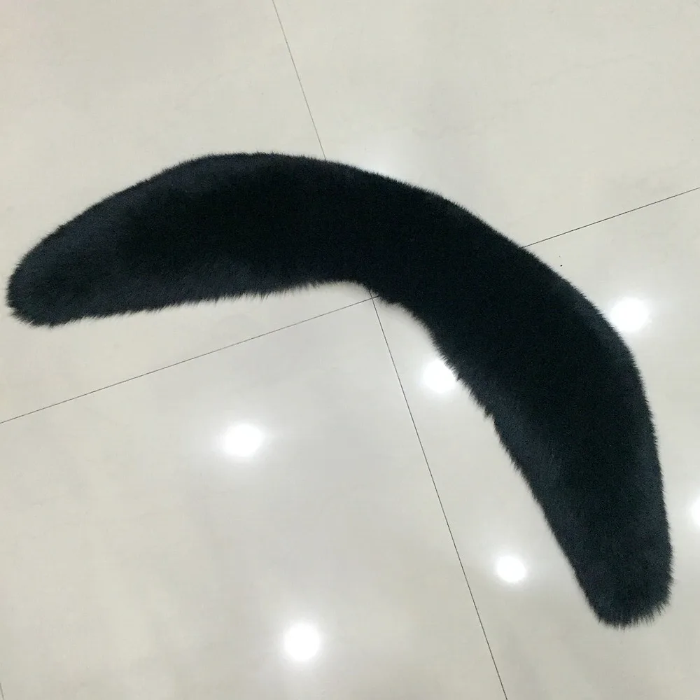 

Natural Fox Fur Collar Women Winter New Raccoon Fur Scarf Genuine Coat Decoration Thick Fur Shawls Wraps Neck Warm Long Scarves