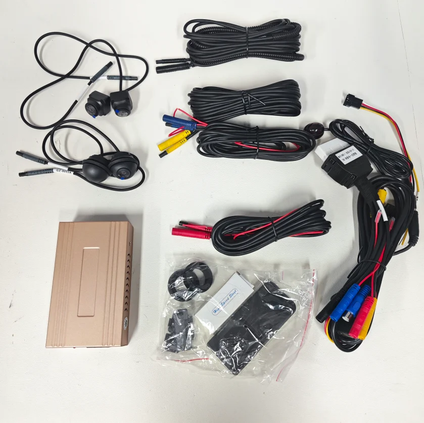 Aotsr 360° Surrounding Camera System with Complete Accessories & Easy Installation Guide for Car Panoramic View Monitoring