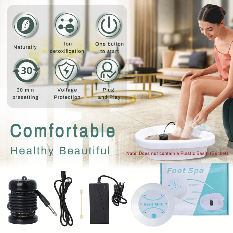

Detox Ionic FootBath Massager Electric Foot Bath Spa Vibrating Machine WhirlpoolCare Arrays Aqua Health Therapy Foot Spa Massage