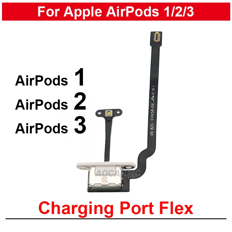 

For Apple AirPods 1 2 3 Airpods2 Earphone Charger Charging Port Dock Connector Flex Cable Replacement Repair Parts