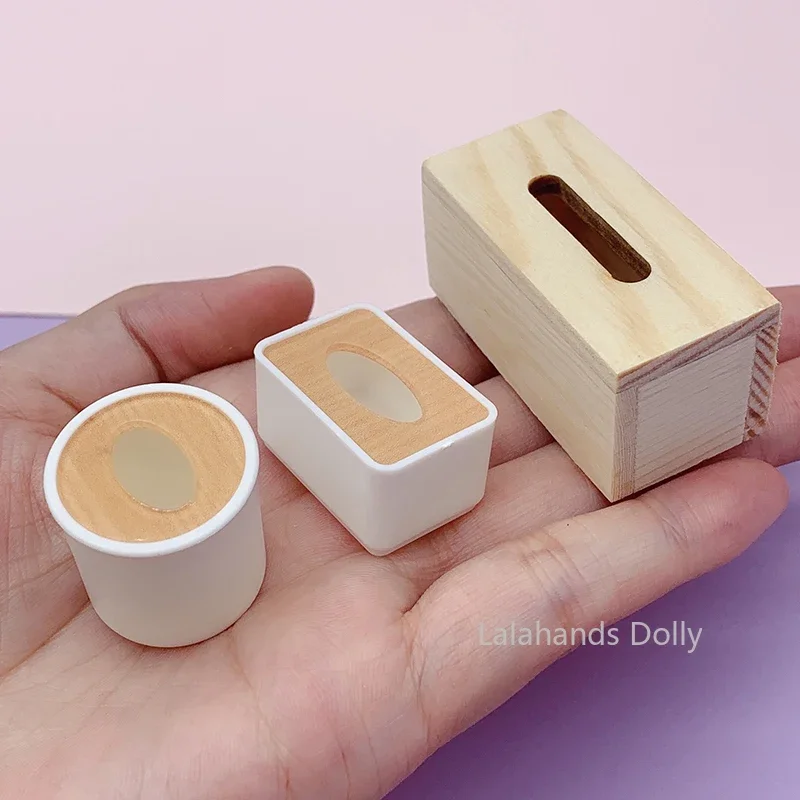 Dollhouse Mini Tissue box Miniature Scene Model for OB11 Dollhouse Furniture Decoration