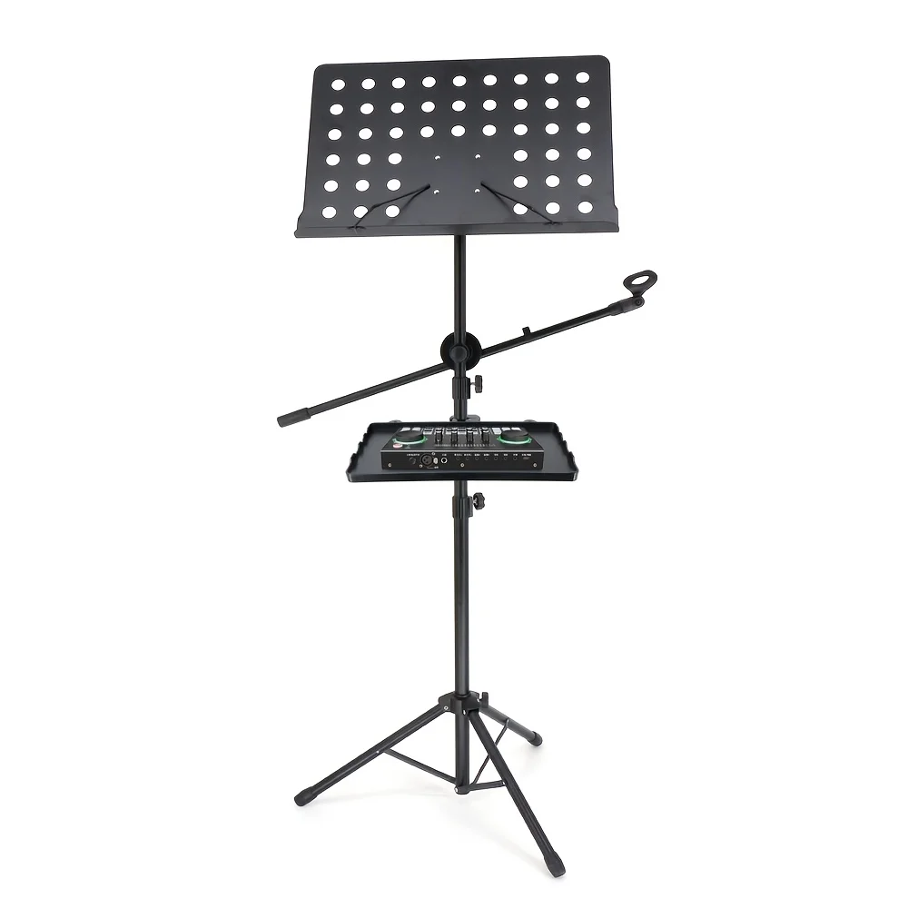 Heavy-duty Music Stand with Adjustable Angle; Supports Sheet Music Weighing Up To 10 Kg; Sturdy Construction; A Microphone Stand image 4