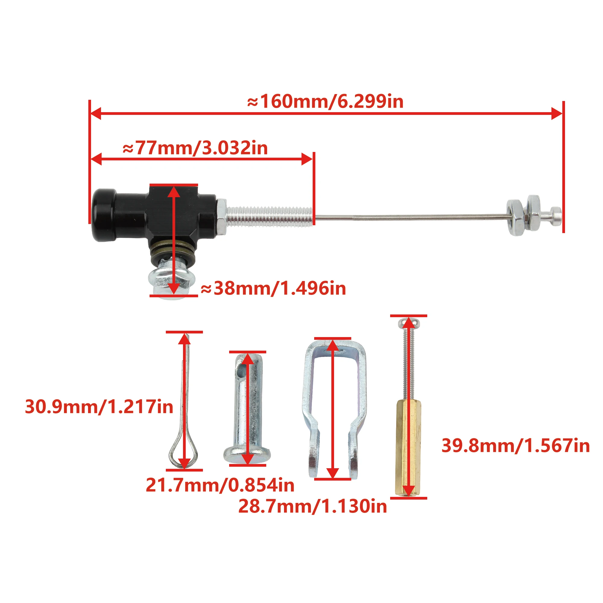 Motorcycle Hydraulic Clutch Master Cylinder Rod Brake Pump 12.7mm CNC Aluminum Universal Accessories For KTM Suzuki Yamaha