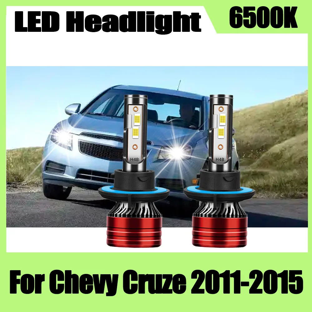 

120 Вт Canbus без ошибок фары авто фары 12 В яркие светодиодные лампы ярких цветов обновленные для Chevy Cruze 2011 2012 2013 2014 2015