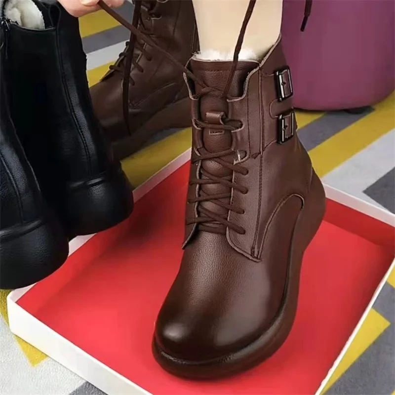 Bottes de rinçage rétro pour femmes, style anglais, mode pour femmes, automne, hiver, nouveau, 2023