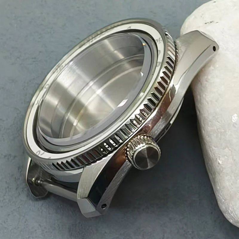 NH35 حالات 42 مللي متر SPB185 SPB187 ساعة حافظة الياقوت كريستال زجاج يناسب لحركة NH35 NH36 4R 7S26 28.5 مللي متر الطلب مخصص الرجال ساعة