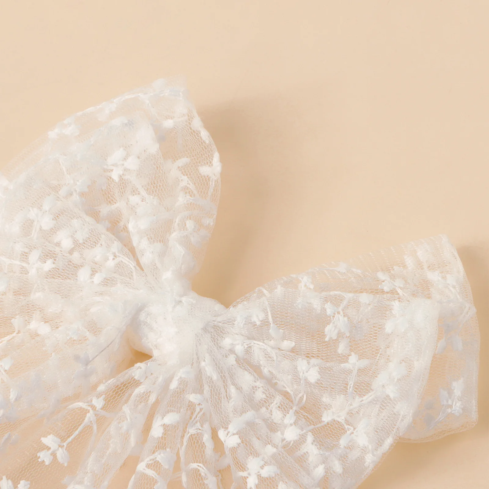 Presilha de cabelo infantil com laço de renda, estilo floresta doce, presilha elegante com fita, renda bordada para meninas
