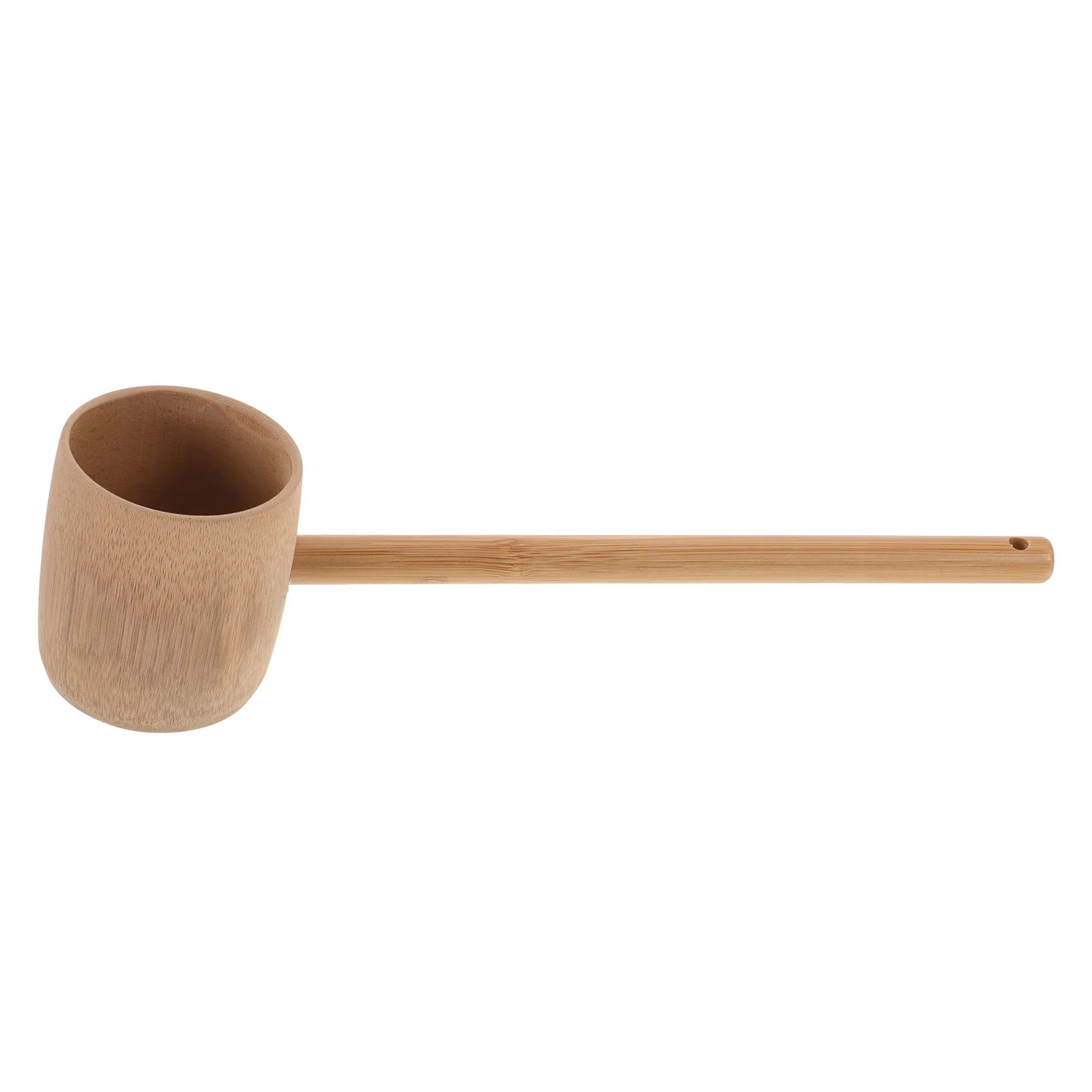 

Extended Handle Bamboo Water Scoop Dipper Spoon Folding Collapsible Silicone Manual