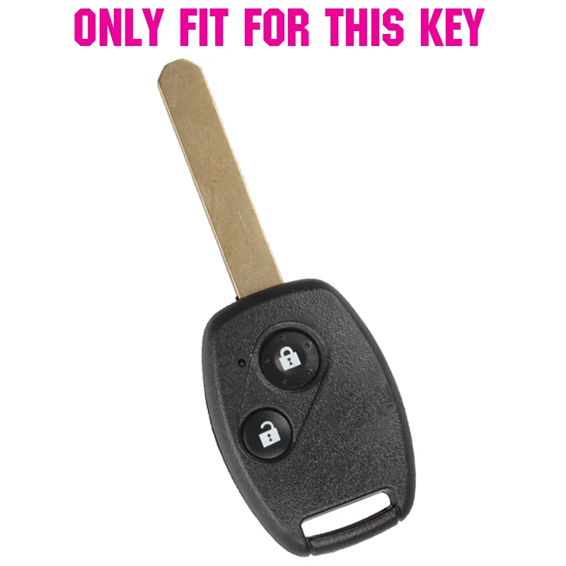 Silicone Key Case Cover For Honda Civic Accord Pilot Fit Crv Ridgeline Jazz Frv Insight Cr-z Keyless Fob Shell Skin Protector