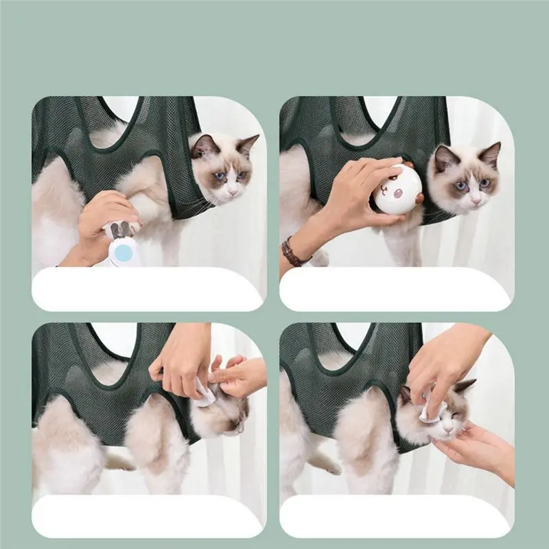 ABFY-مقص أظافر حمام تقليم ضبط النفس حقيبة الحيوانات الأليفة الاستمالة أرجوحة معلقة مجموعة مستلزمات الحيوانات الأليفة #2