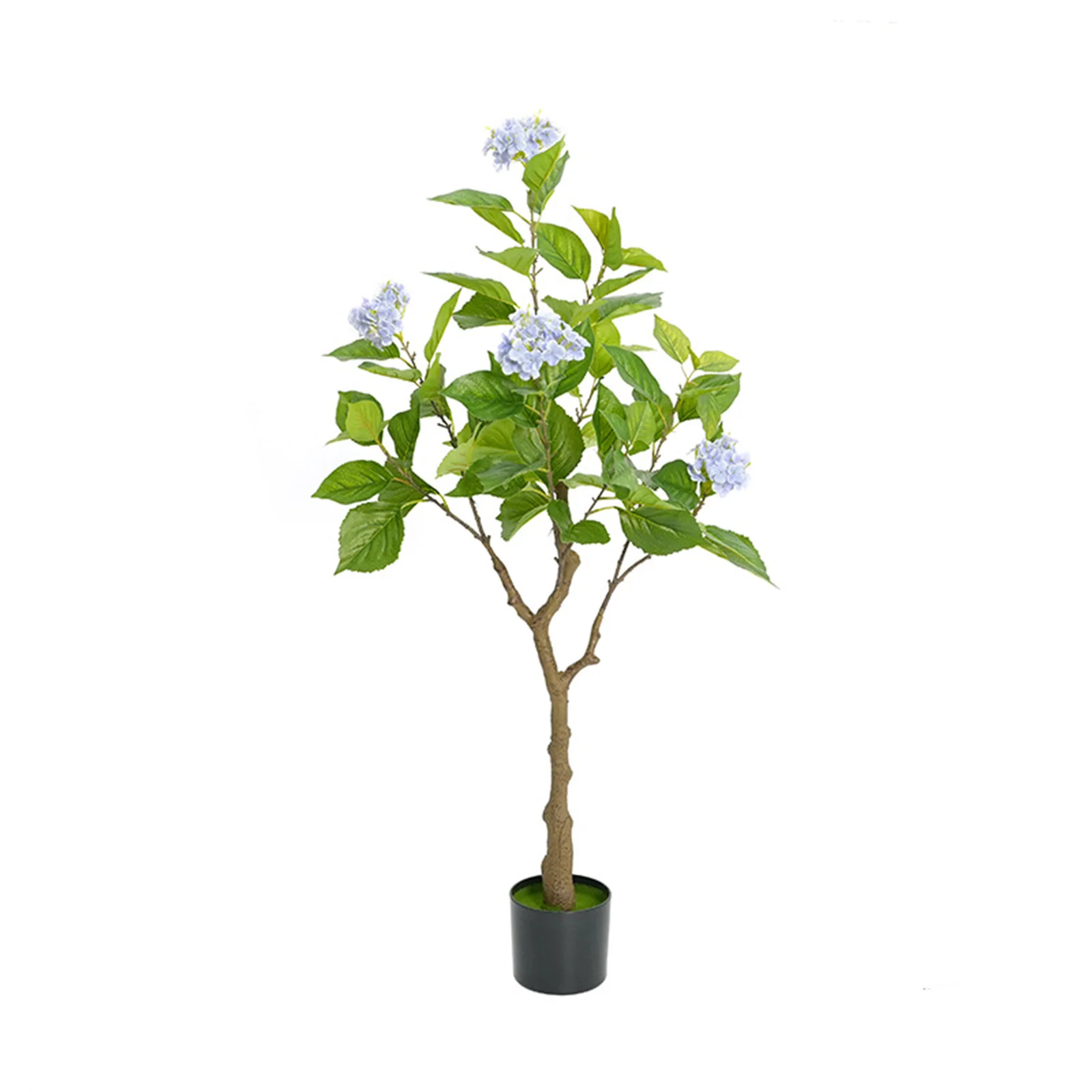 Artificial Hydrangea Flowers Tree, Tall Artificial Potted Decorative Hydrangea Tree, Realistic Modern Artificial Tree For Home