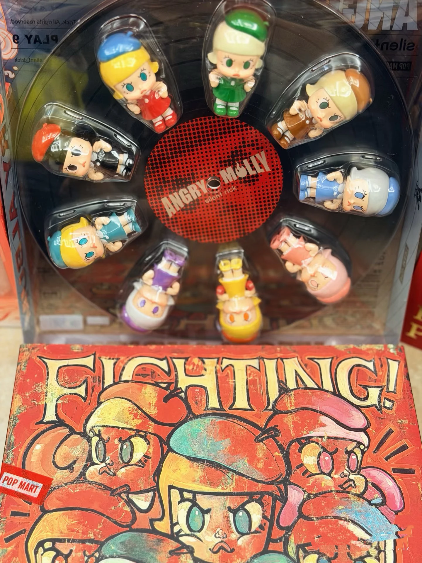 

POP MART Angry Molly Mini Figure Set 9 Series Blind Box Toys Mystery Box Mistery Figure Caja Misteriosa Surprise Box Kawaii Toys