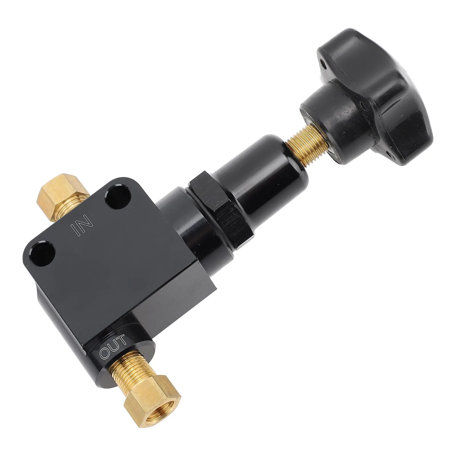 

Adjustable Knob Style Brake Proportioning Valve 100-1000PSI 1/8-27 NPT Brake Bias Pressure Regulator High Quality