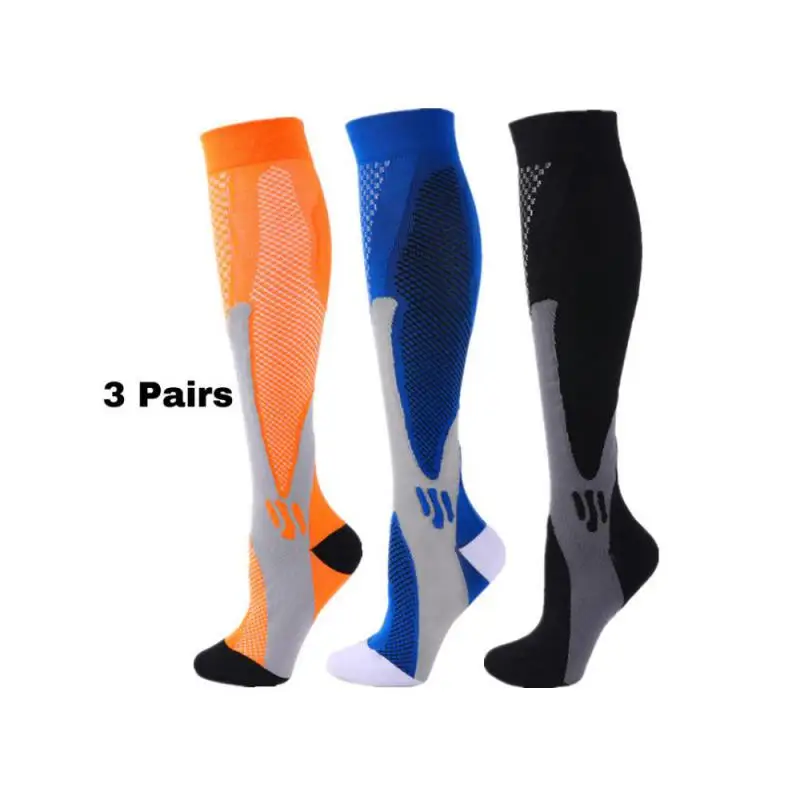 

2025 S-XXL 3Pairs Compression Socks 20-30Mmhg Fit For Medical Edema Diabetes Varicose Veins Running Sports Socks Choices New