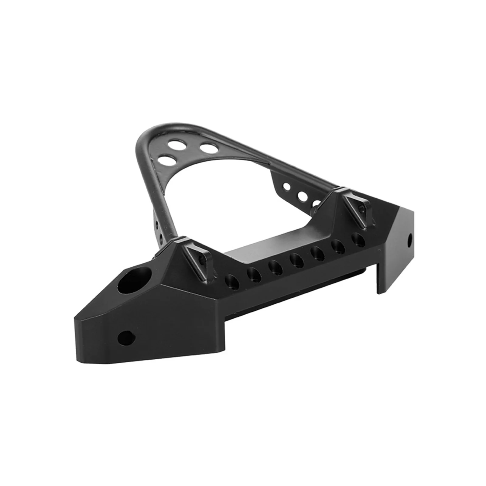 RCXAZ โลหะกันชนหน้าพร้อมแสงสําหรับ 1/10 RC Crawler TRX-4 Axial SCX10 II 90046 SCX10 III AXI03007 Track อัพเกรดอุปกรณ์เสริม