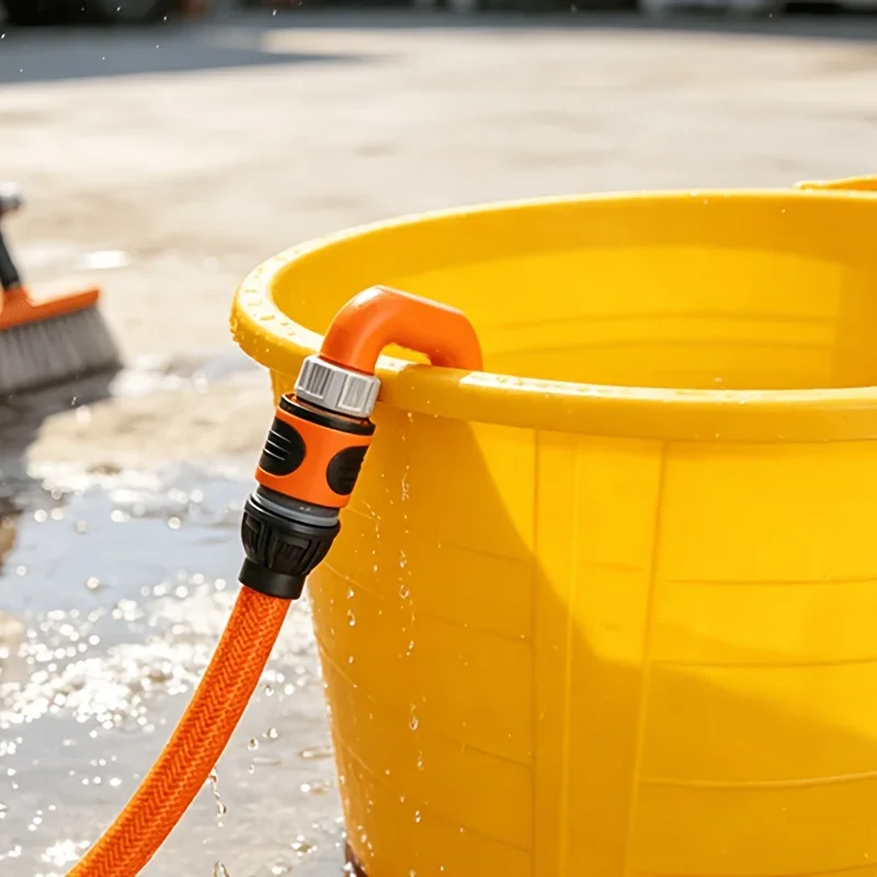 1pc Bucket Edge Hose Hook Connector,Convenient Hose Hanger Adapter for Easy Water Filling And Garden Watering, Sturdy Pipe Joint