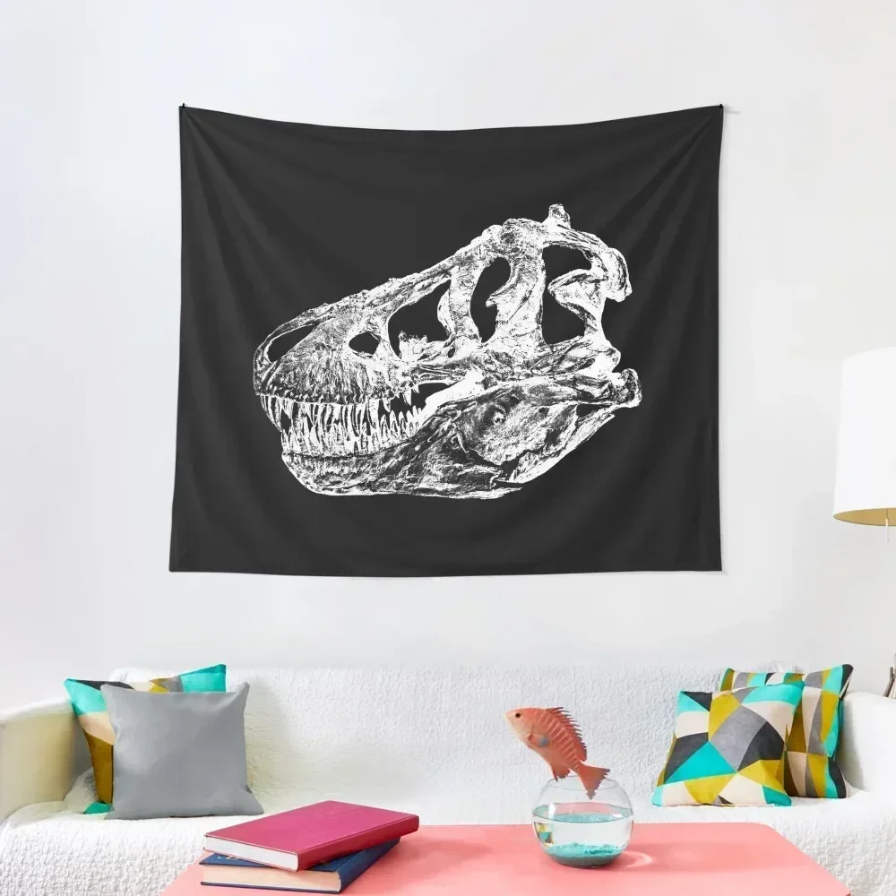 

Dinosaur: T-Rex - White Ink Tapestry Wall Hanging Decor Decoration For Home Home And Comfort Decor Room Decor Tapestry