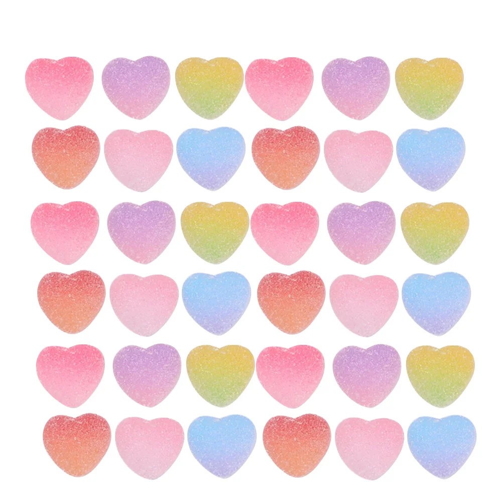 48 pçs capa de telefone decoração simulação geléia doces resina encantos cores misturadas diy artesanato acessórios para scrapbook pingente