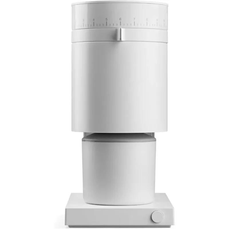 Furniture.Matte White Conical Burr Coffee Grinder,Espresso Grinder with 41 Settings for Espresso, Drip, French Press&Cold Brew-u