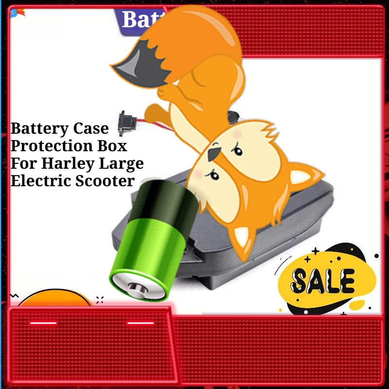 

18650 Battery Case Protection Box For Harley Large Electric Scooter Citycoco Two Wheel Foldable X7 X8 X9 Scooter