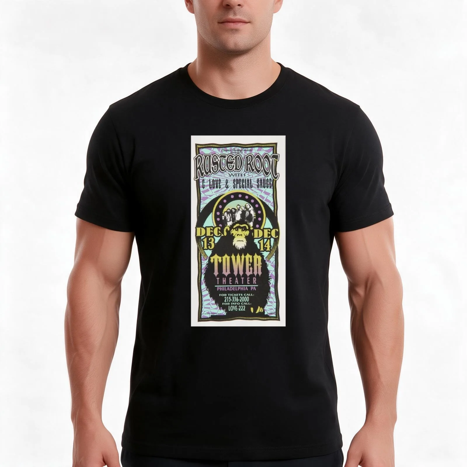 Rusted Root Handbill T-Shirt Summer Casual Cotton Tee Oversized Streetwear Tops Vintage Graphic Print Loose Fit Short Sleeve
