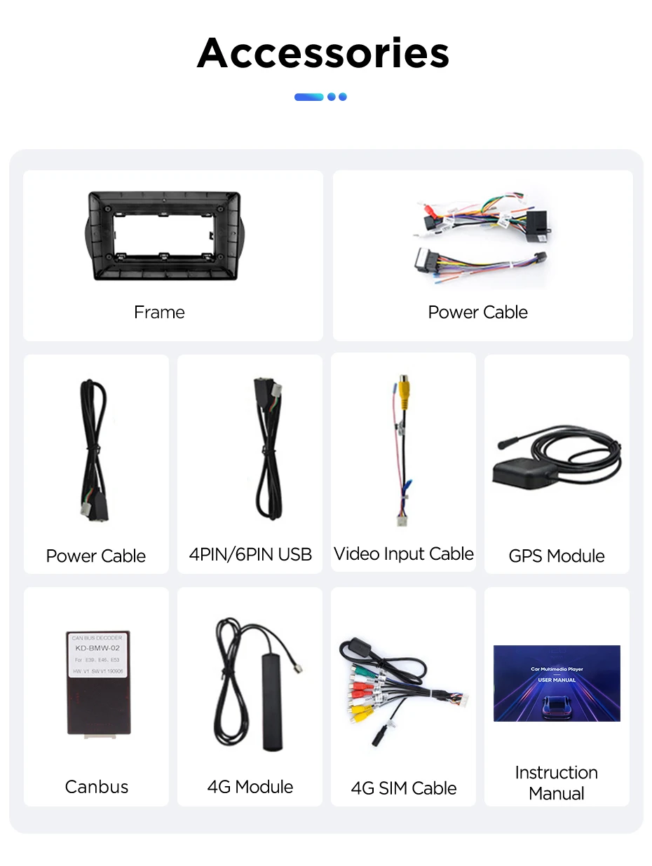 Junsun Android Auto Autoradio für Fiorino Qubo Nemo Bipper 2008 2009 2010 2011 2012-2017 Multimedia Wireless Apple CarPlay Smart Intelligent Systems IPS Touchscreen Stereo Video Player 2 Din Autoradio Head Unit Navigation BT GPS 4G WIFI FM AM DSP RDS SWC – Detail 19