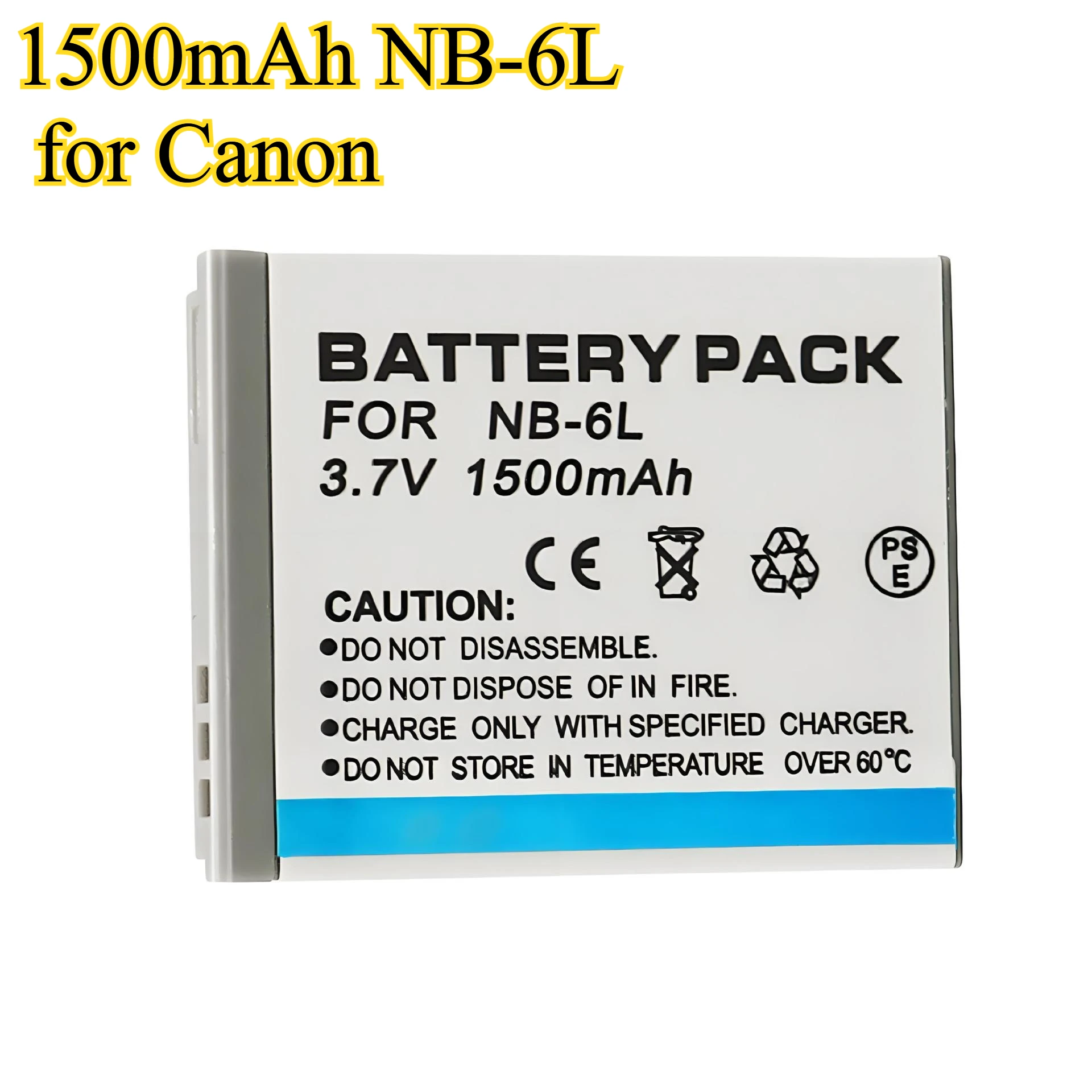 

Аккумулятор для цифровой камеры NB-6L, 1500 мАч, подходит для Canon IXUS 105 210 95 300 200 310 330, полностью декодированный литиевый аккумулятор
