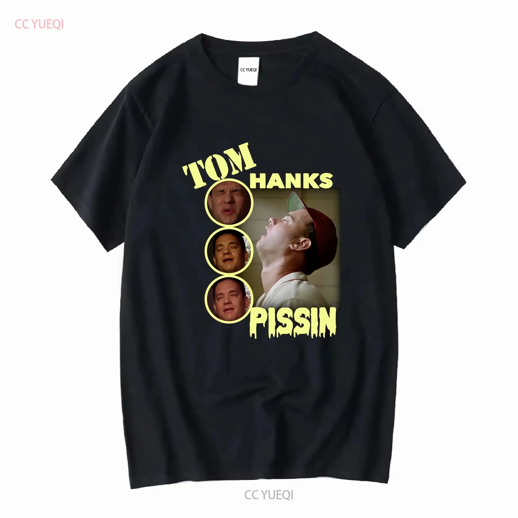 Tom Hanks Pissin T Shirt vintage Washed Versatile Soft Breathable Stretched designer clothes Slightly graphic homme fashion
