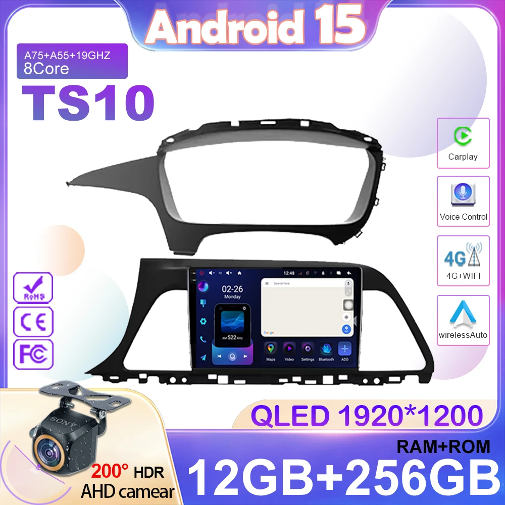 

Car Radio For Hyundai Sonata 7 LF 2014 2015 2016 2017- 2020 Android Auto Stereo Multimedia Player GPS Navigation 4G Wifi No 2din