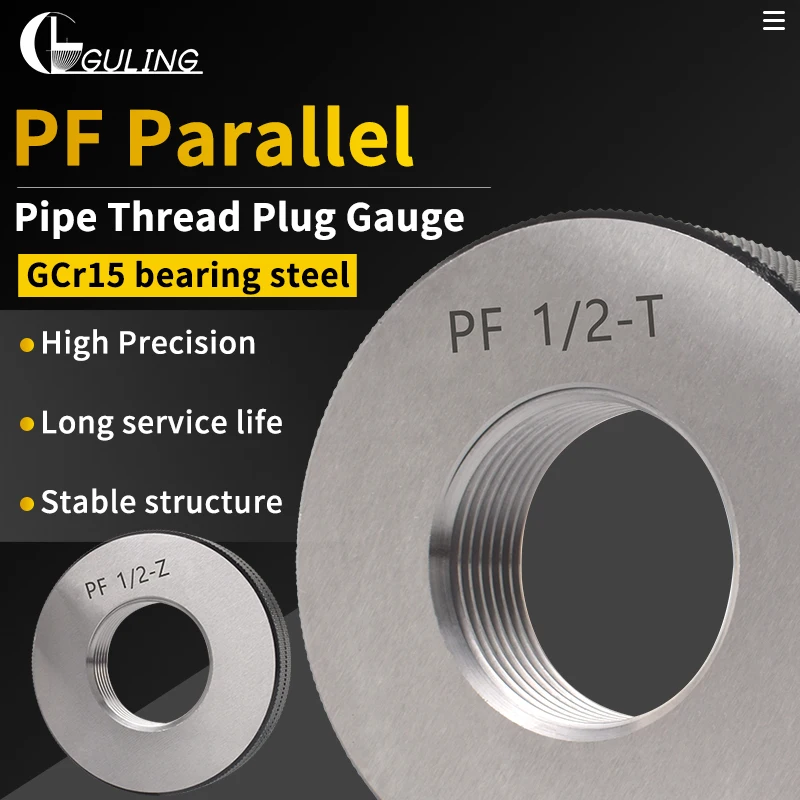

GULING 1 шт. Измерительный калибр для конической резьбы труб PF, размеры 1/16, 1/8, 1/2, 3/4, 1'', 1''1/8, 1''1/4, 1''1/2, 1''3/4, 2''