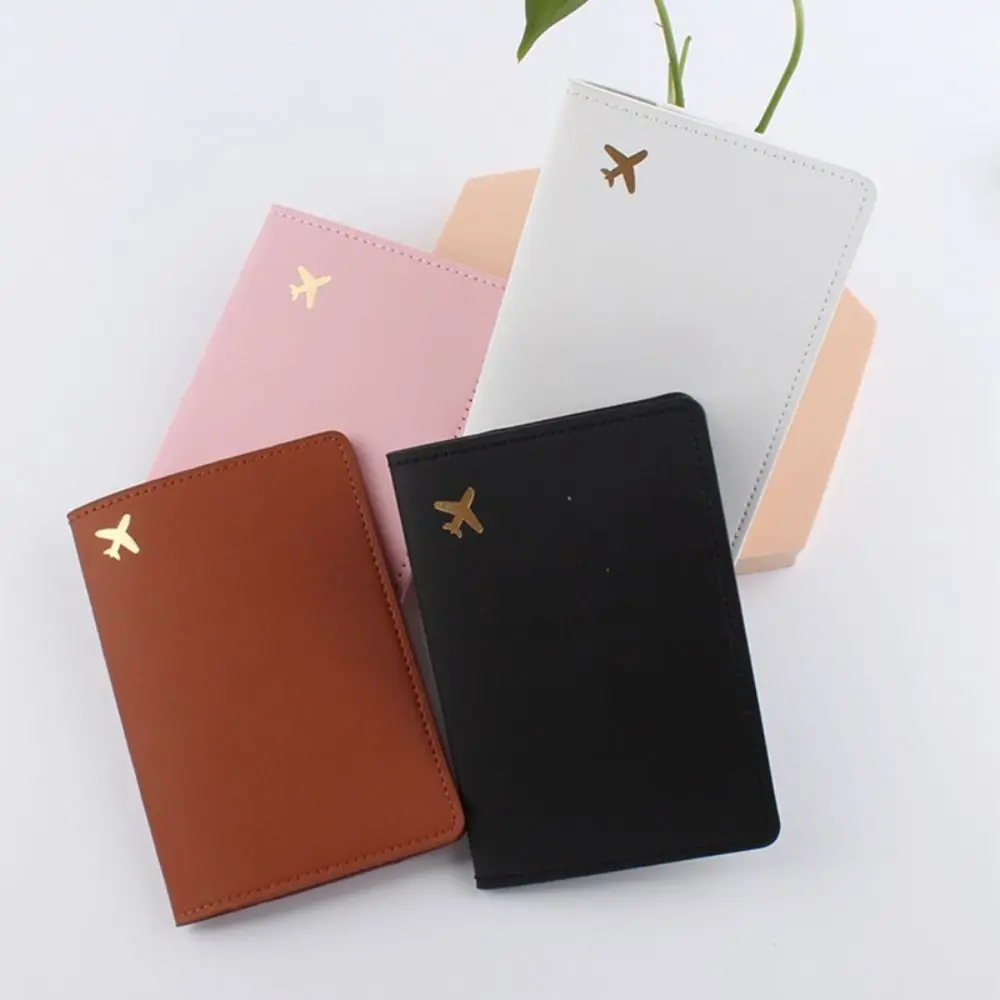 PU Leather Wallet Protector Cover Case Ticket Holder PU Card Case Travel Accessories Passport Holder Passport Protective Cover