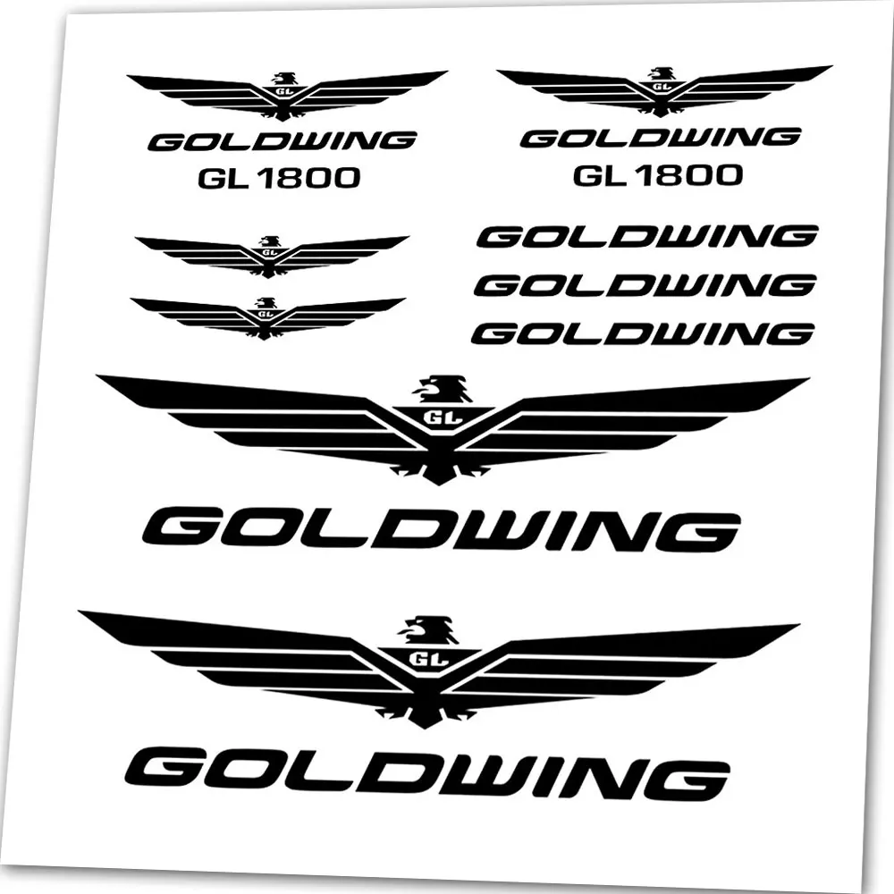 For Honda Goldwing Vinyl Sticker Decal Set replacement GL 1800 Motorbike gold wing