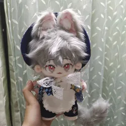 20cm Anime Attribute Kaworu Kawaii Cosplay Plush Stuffed Doll Body With Tail Set Cartoon Soft Plushies Model Toy Figures Gifts