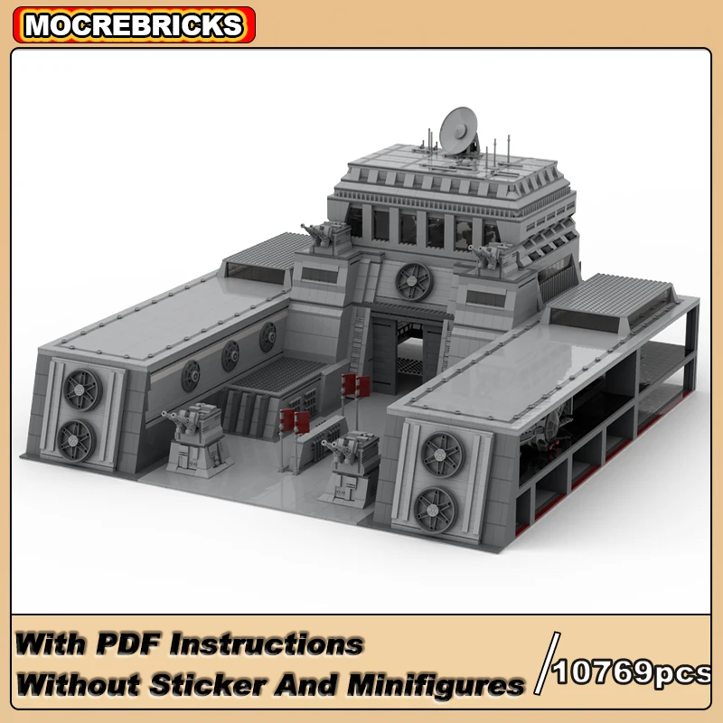 

Конструктор MOC модульный, конструктор под заказ, имперская база, военная архитектура, технологические игрушки, подарок на Рождество для детей