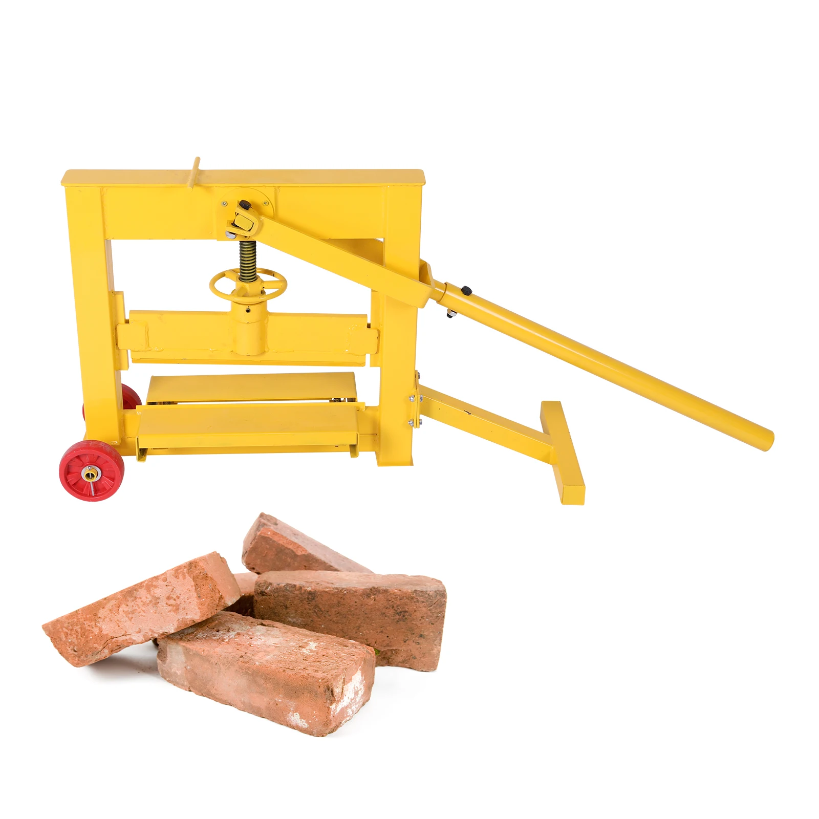 

Manual Paving Tool Brick Splitter with Wheels Cutting Width 0-16.5inch Paving Tool Brick Cutter Portable for Kerbstone Footpath