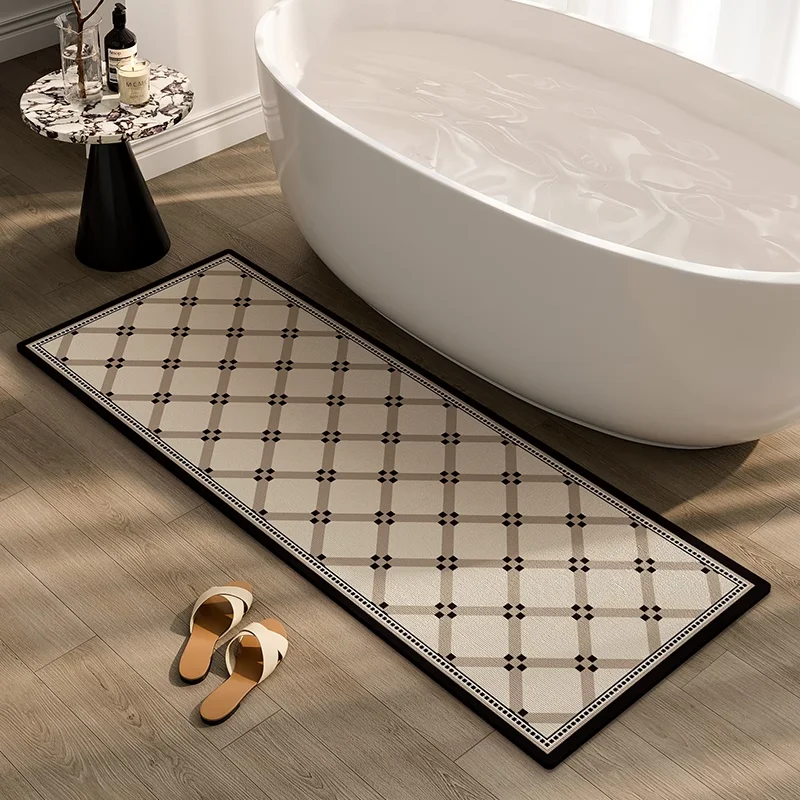 

Absorbent Bathroom Mats Modern Simple Kitchen Floor Mat Hallway Runner Entrance Doormat Non-slip Wear-resistant Rug Tapis 러그