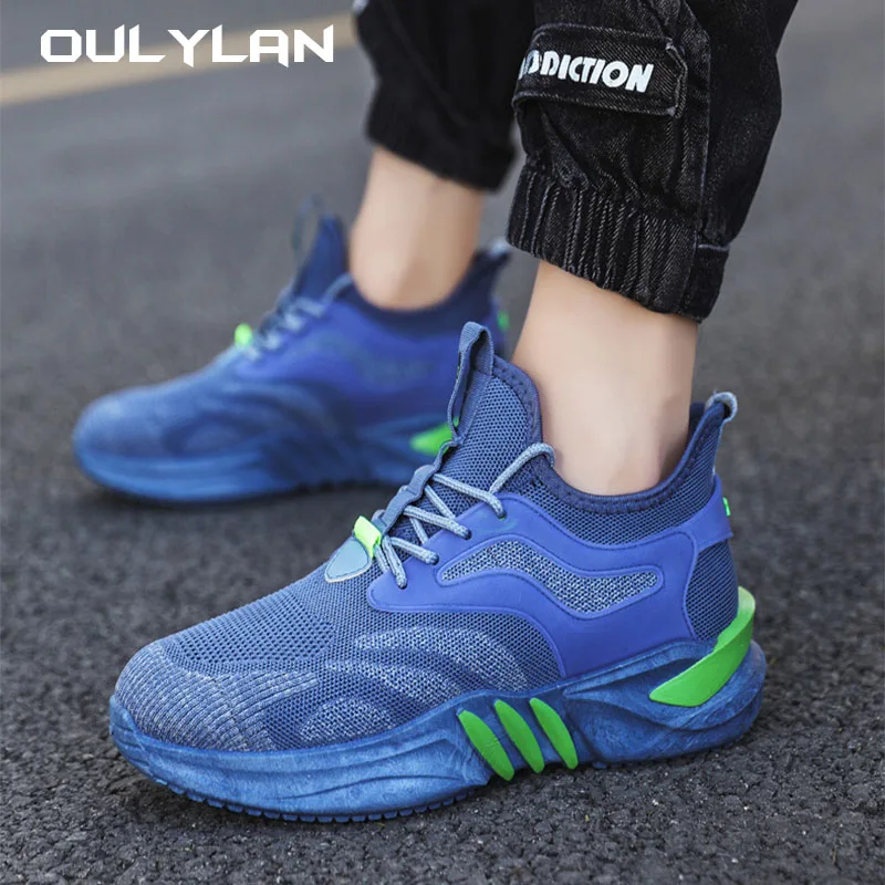 

2024 Spring Breathable Men's Sports Shoes, Fashionable and Casual Color blocked Mid Bottom Coconut Shoes, Soft soled Men's Shoes