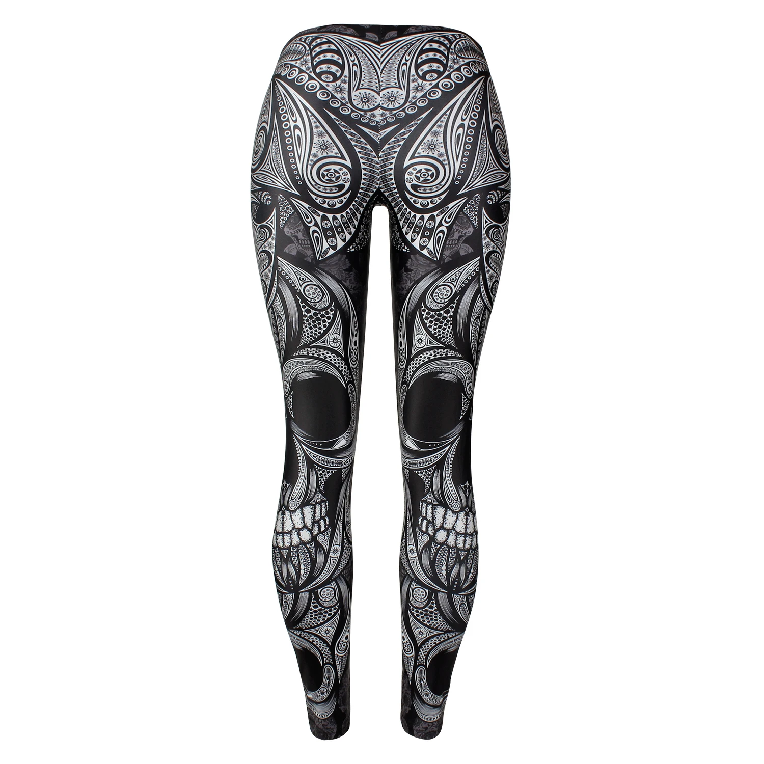 Zawaland Halloween Carnival 3D Printed Leggings Sexy Push Up Leggins Punk Steampunk Women Seam Fitness Running Pants