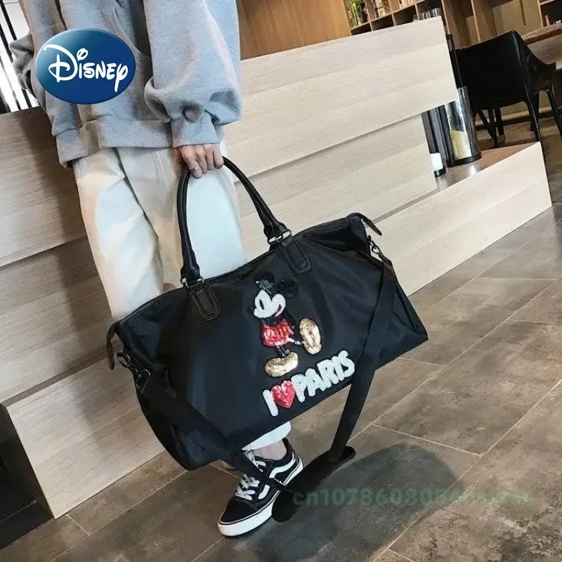 Saco de fraldas mickey disney, bolsa de bebê, grande capacidade, multifuncional, desenhos animados, alta qualidade, moda, novo