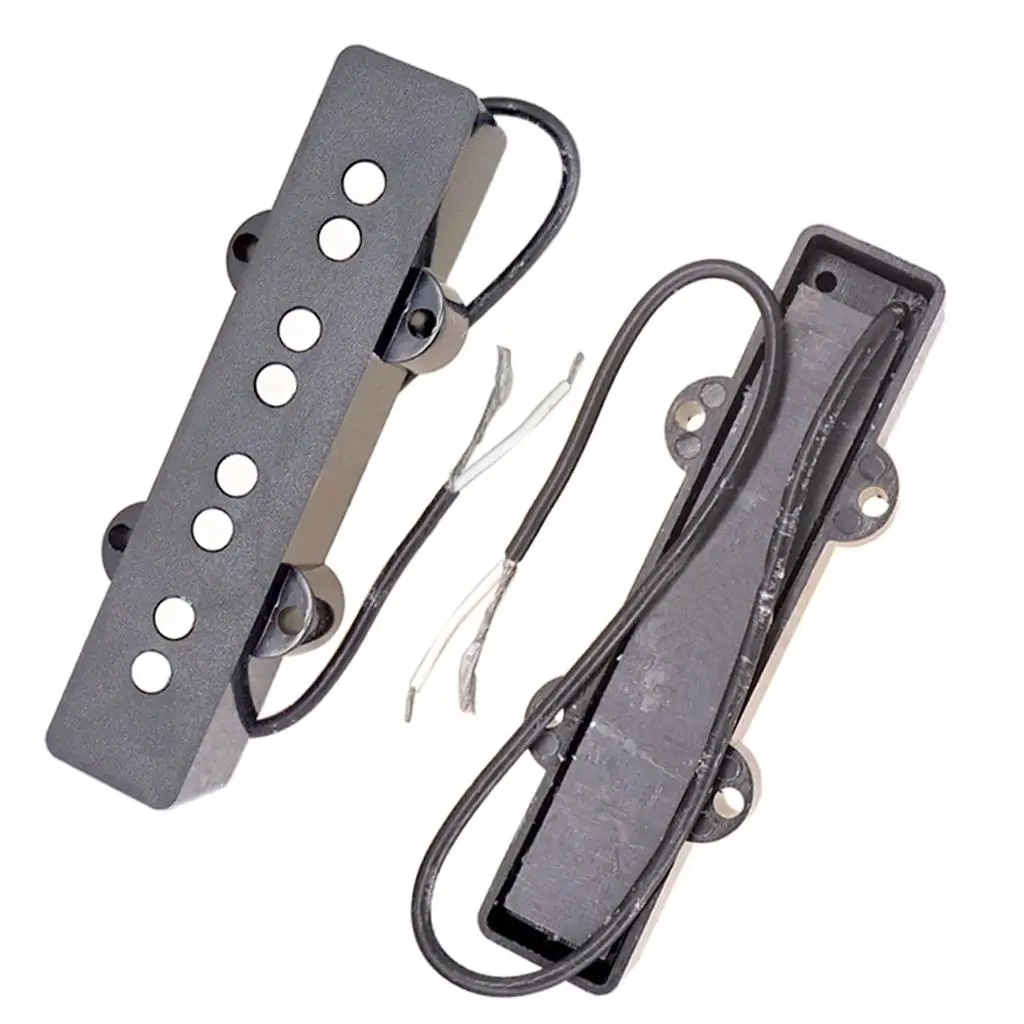 Electric Bass Pickups 2 Pieces Open Design Iron JB Jazz Style Humbucker Cover 4 String Replacement Parts for Bass Guitar