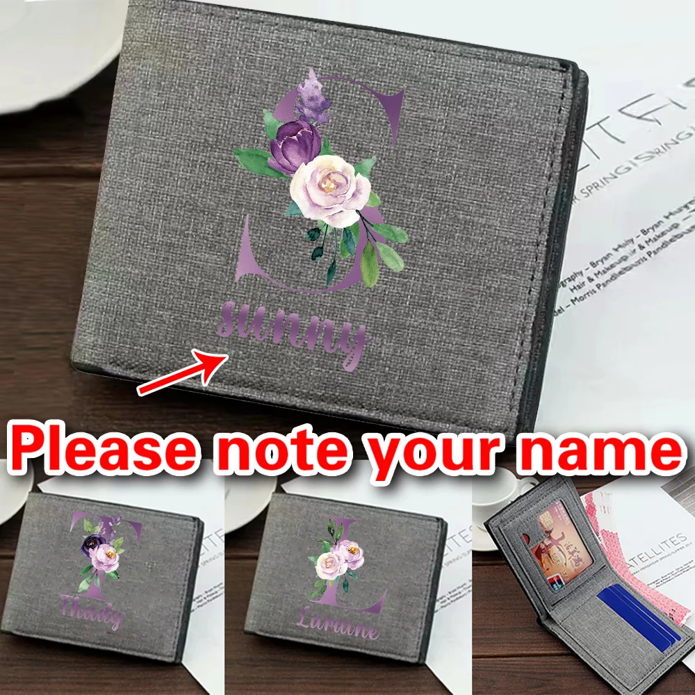 

Personalized Customized Unisex Short Wallet New Integrated Fashion Multifunctional Wallet Folding Card Package